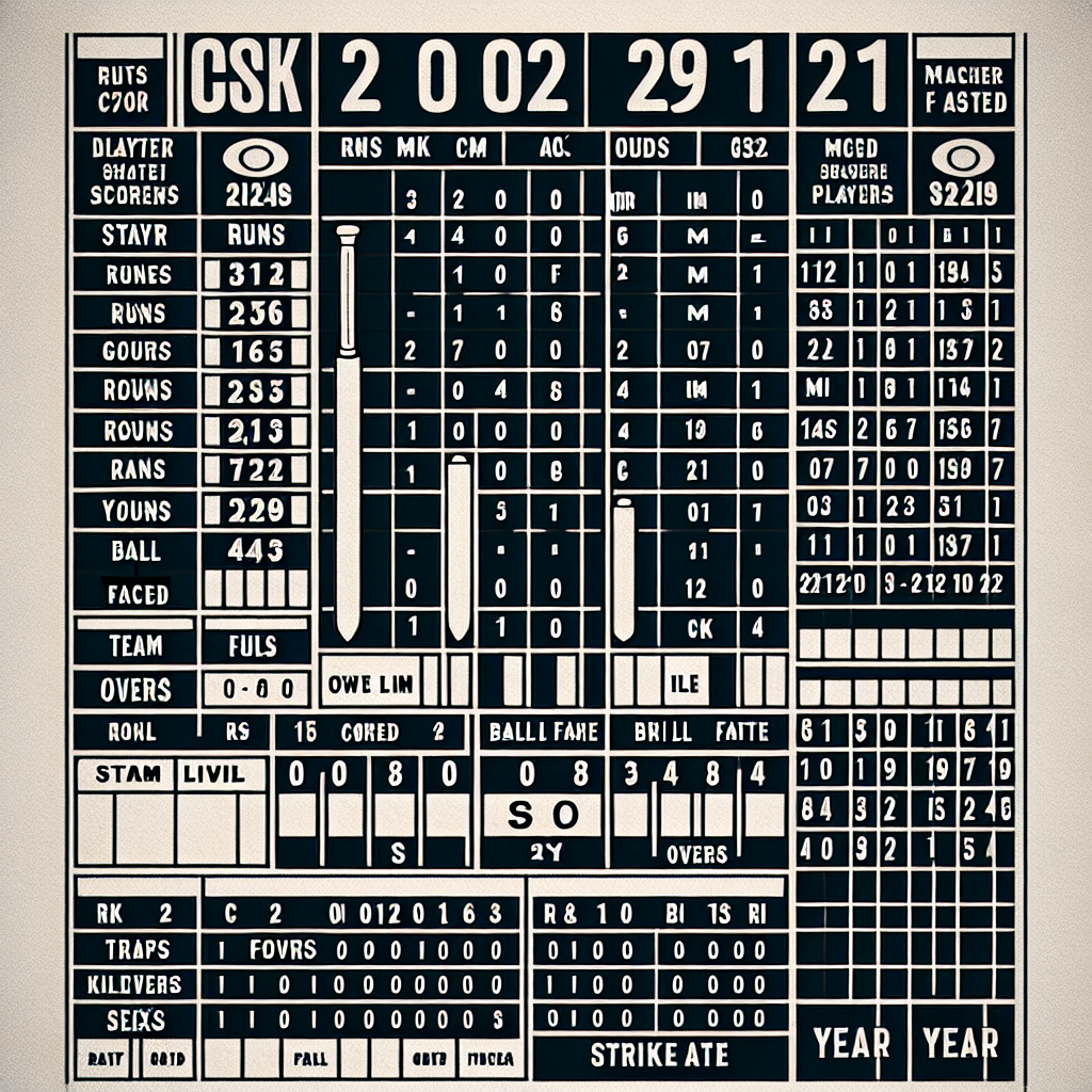 Csk vs mi 2021 scorecard